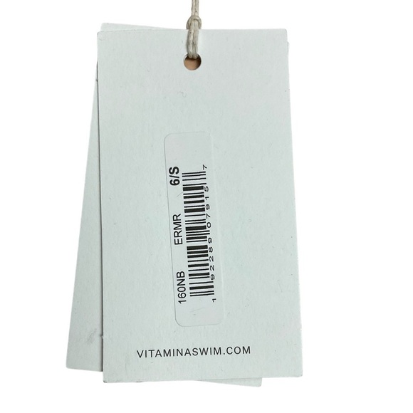 VITAMIN A Midori Bikini Bottoms Red Size 6 Small - Picture 8 of 8